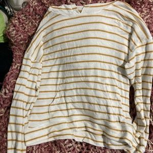 Yellow stripped sweater